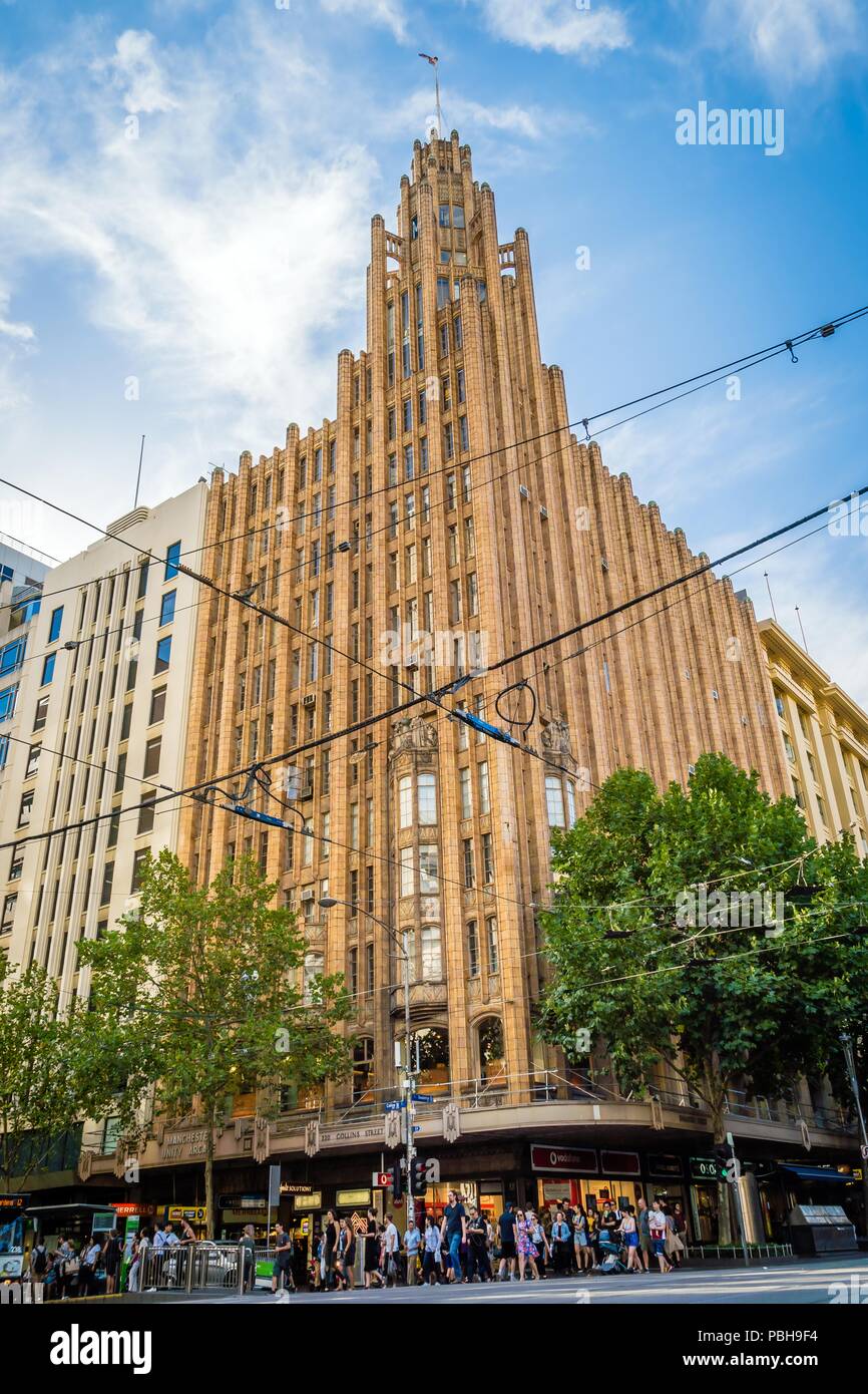 Rathaus in Melbourne, Victoria, Australien, im Sommer Stockfoto