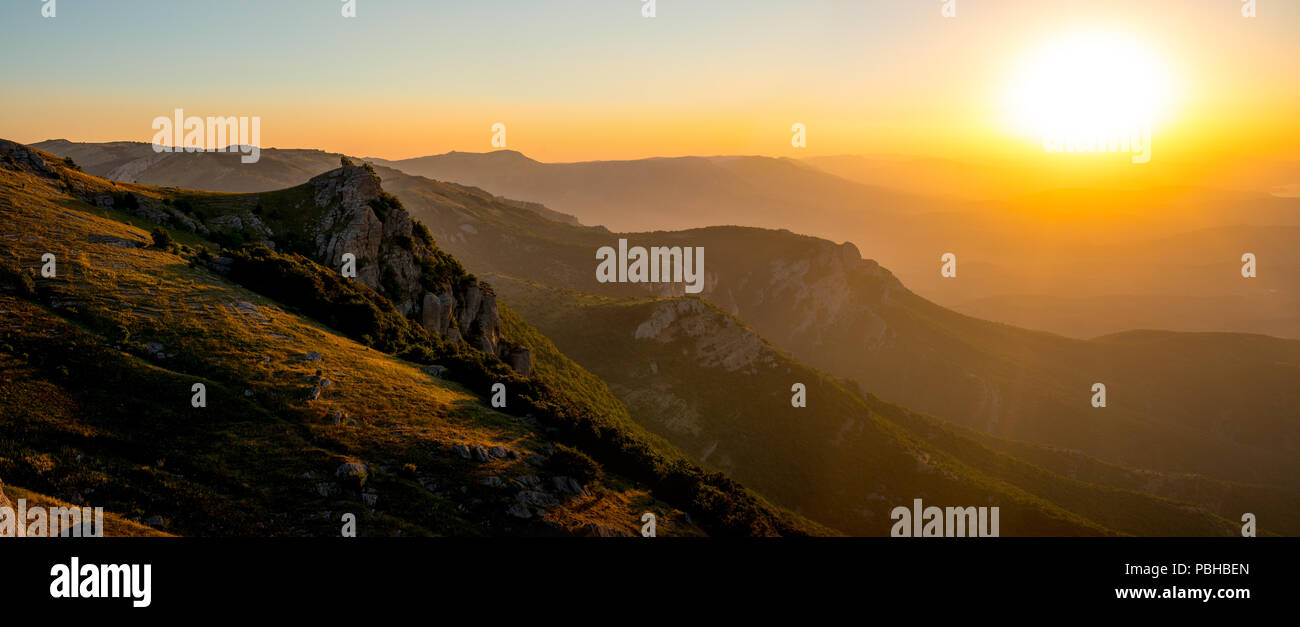 Schönheit der Natur Berge der Krim, horizontale Foto Stockfoto
