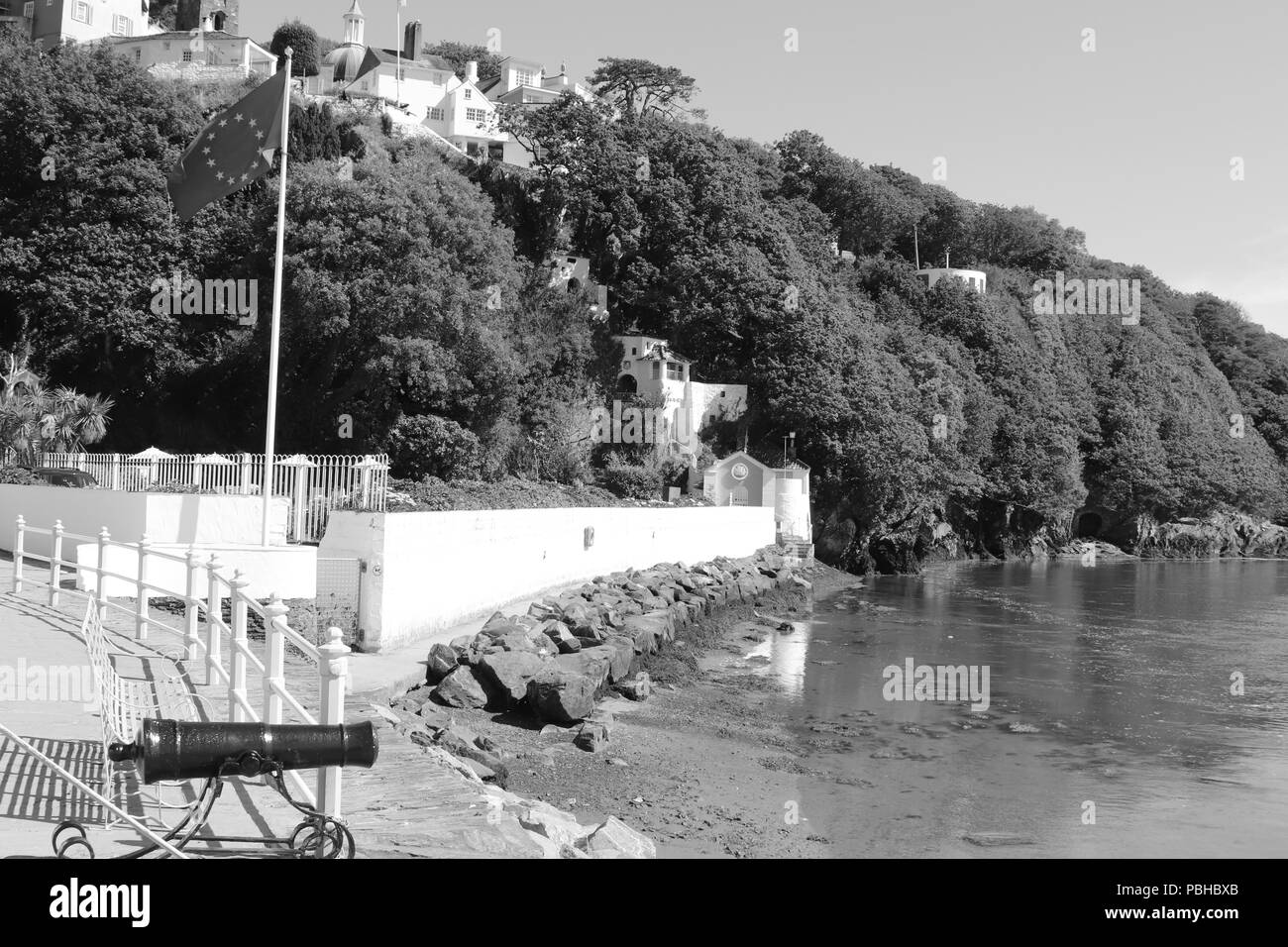 Portmeirion Dorf, Wales, Großbritannien Stockfoto