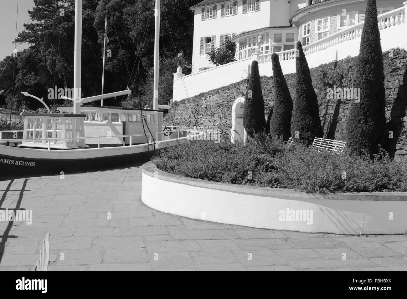 Portmeirion Dorf, Wales, Großbritannien Stockfoto