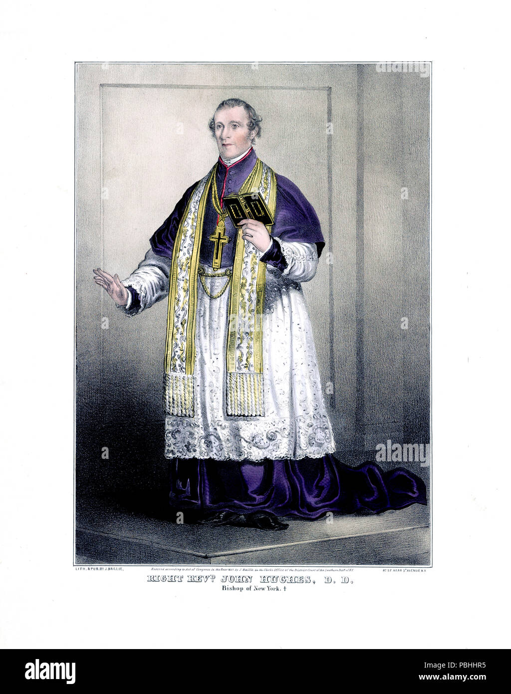 Rechts Pfr. John Hughes, D.D. ca 1847 Stockfoto
