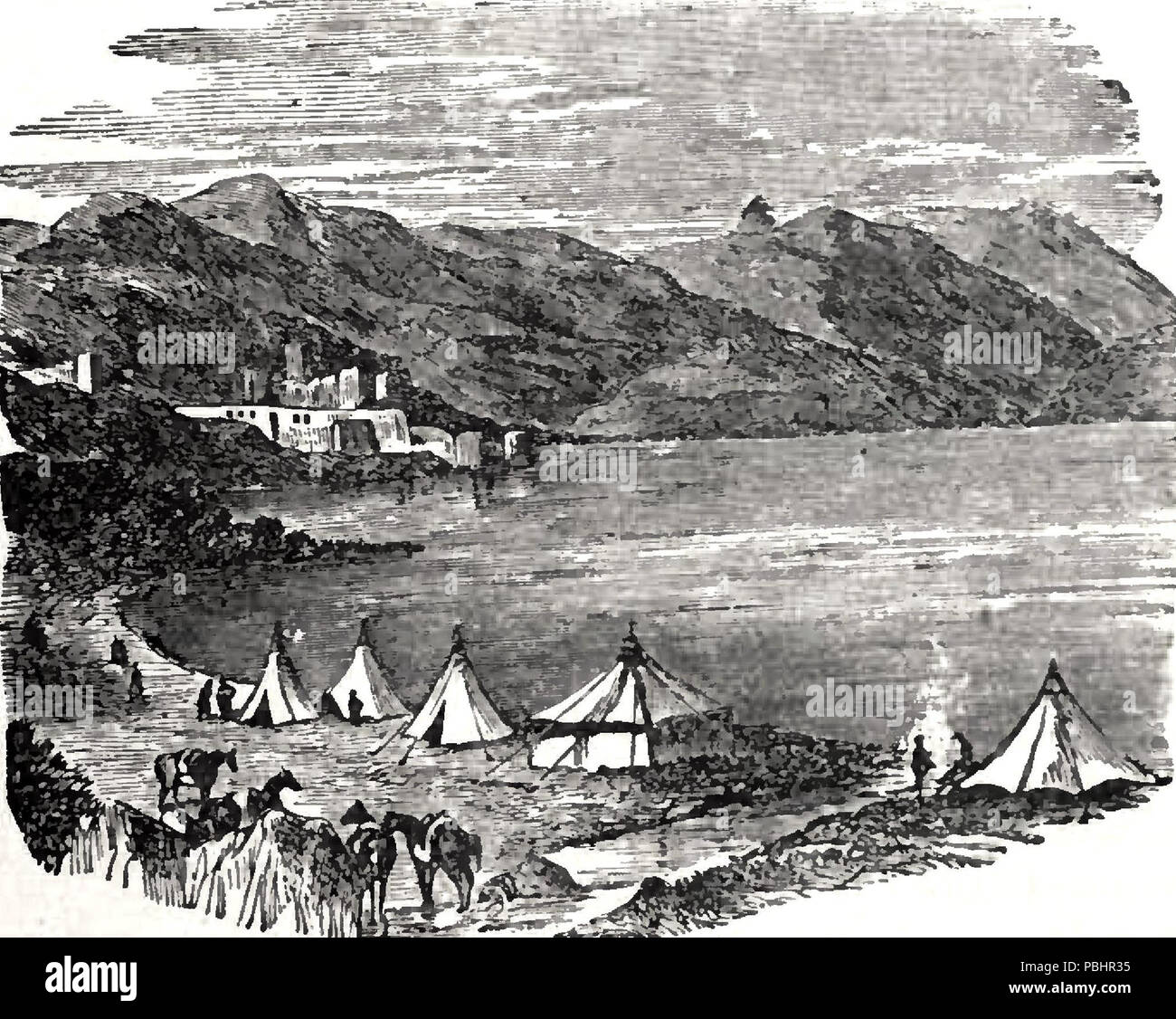 1746 Tiberias und Galiläa. Freimaurerei in das Heilige Land. Robert Morris. 1876 Stockfoto