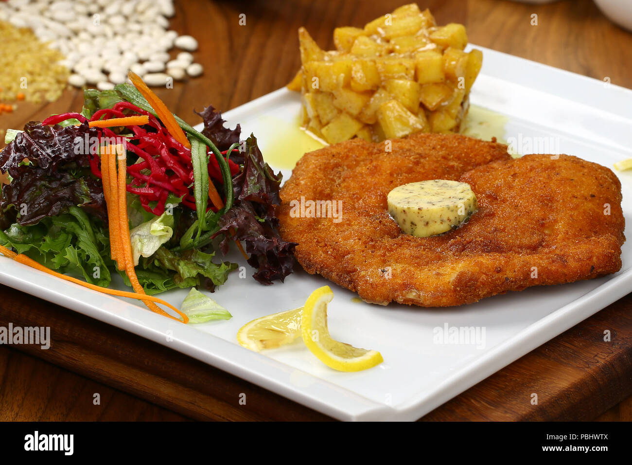 Wiener Schnitzel - WIEN Schnitzel Stockfoto