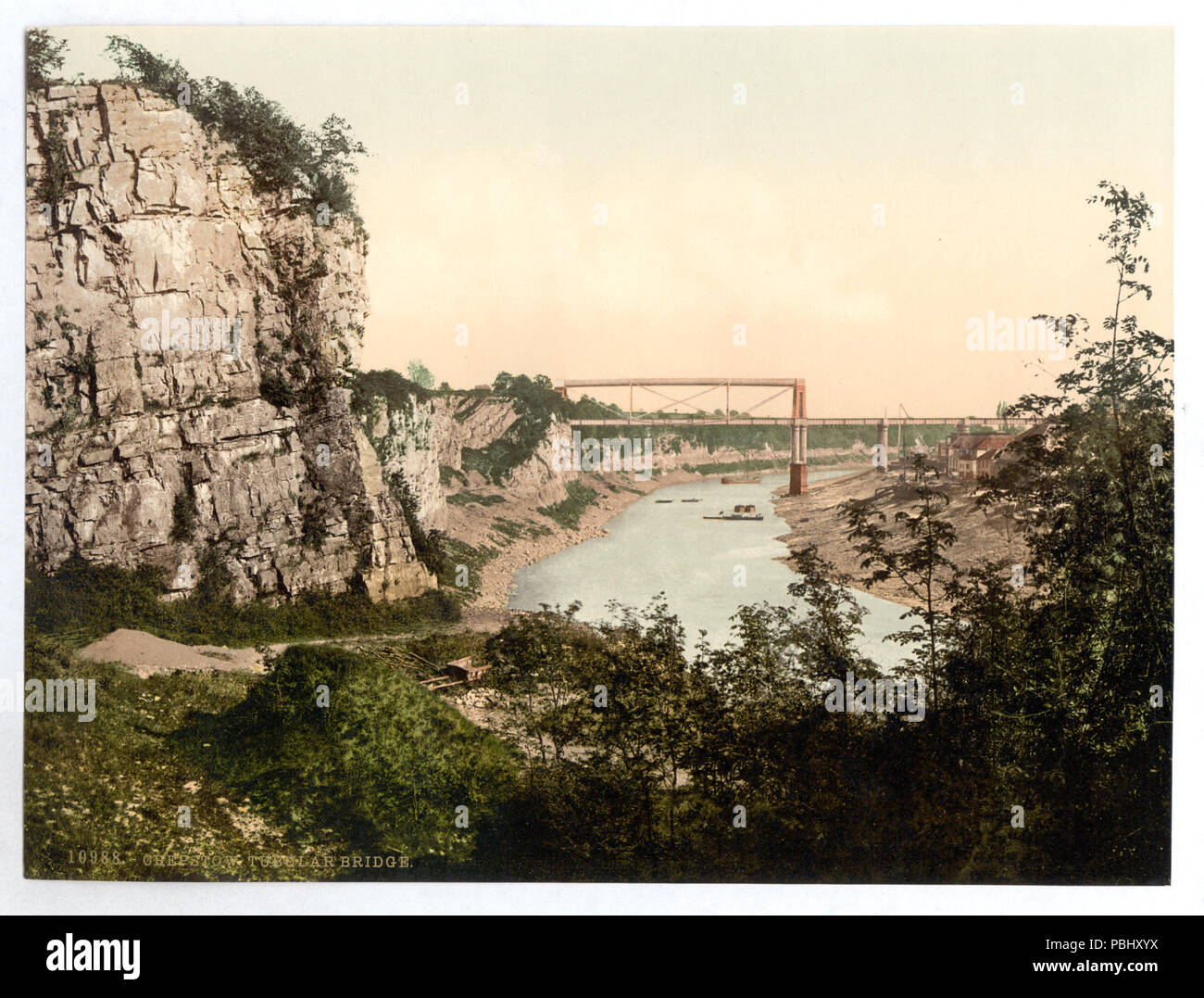 1776 Tubular Bridge, Newport, Wales - LCCN 2002696535 Stockfoto