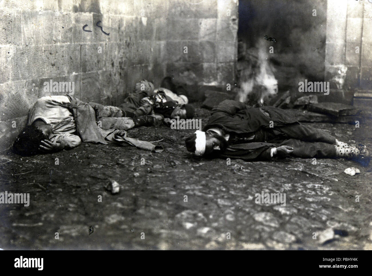 1777 Türken von Armeniern massakriert in Bayburt Stockfoto