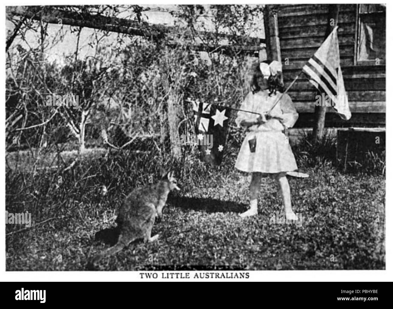 1781 Zwei kleine Australier Stockfoto