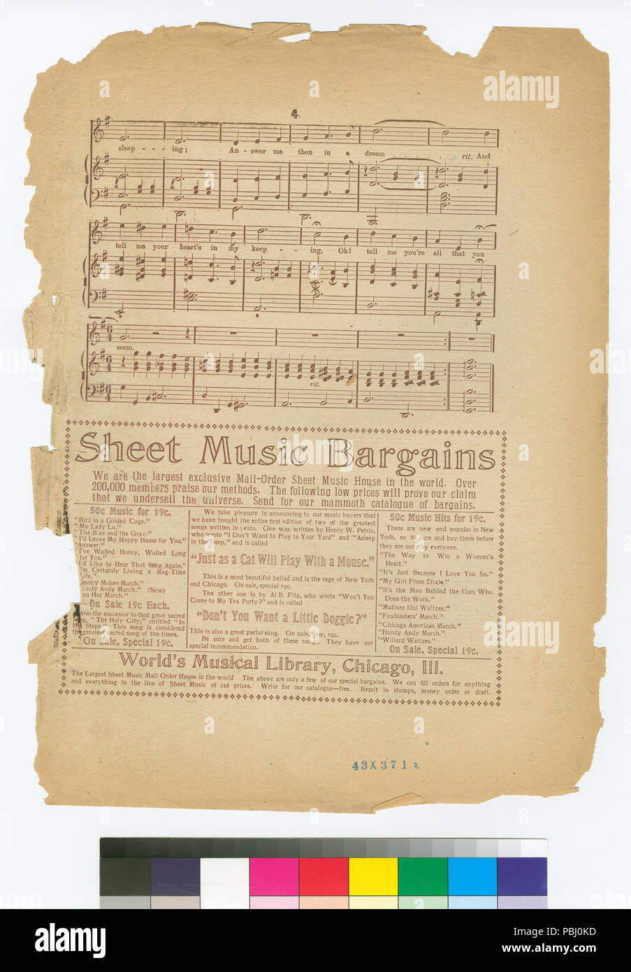 1792 Unerwiderte (NYPL Hades -464336-1709841) Stockfoto