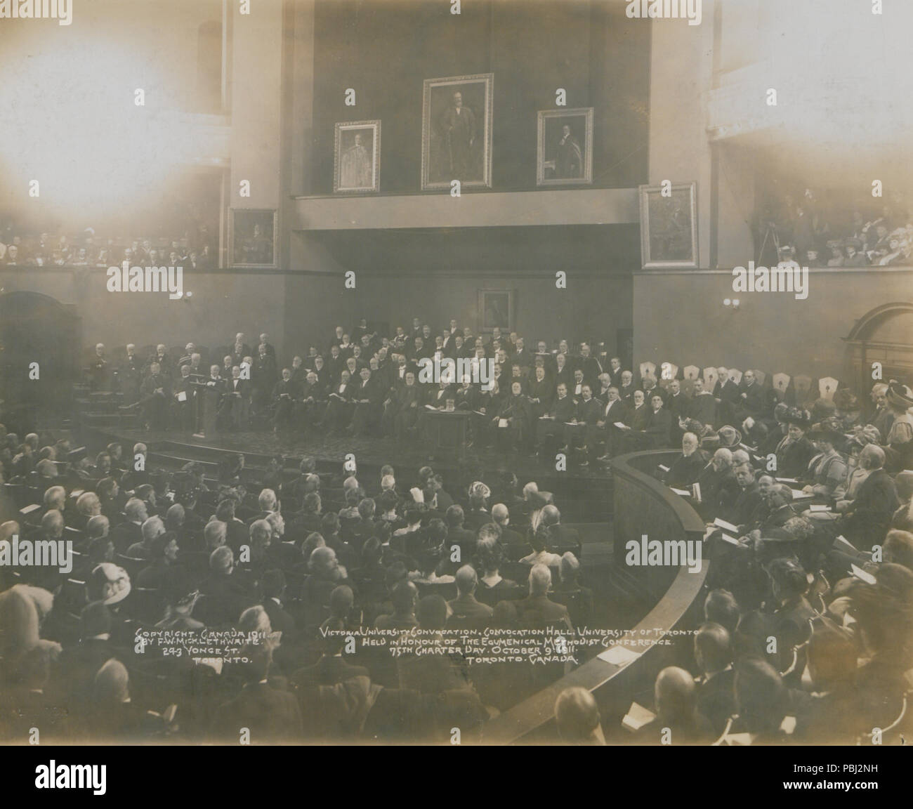 1805 Victoria University Einberufung Einberufung Halle, Universität Toronto (HS 85-10 -24531) Stockfoto