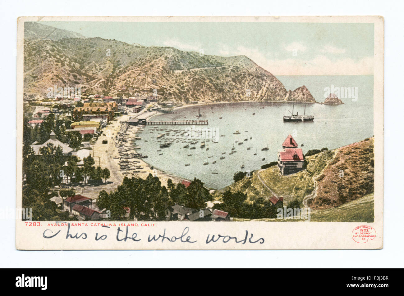 1818, Avalon Hafen, Santa Catalina, Calif (Nypl b 12647398-66438) Stockfoto