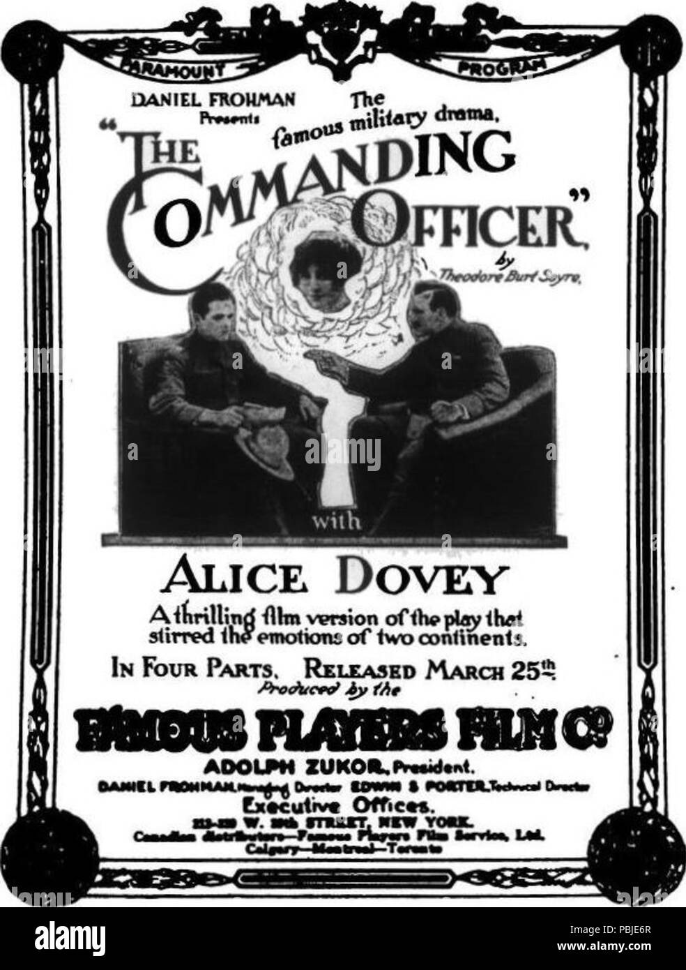 1624 Der kommandierende Offizier (1915) - 1. Stockfoto