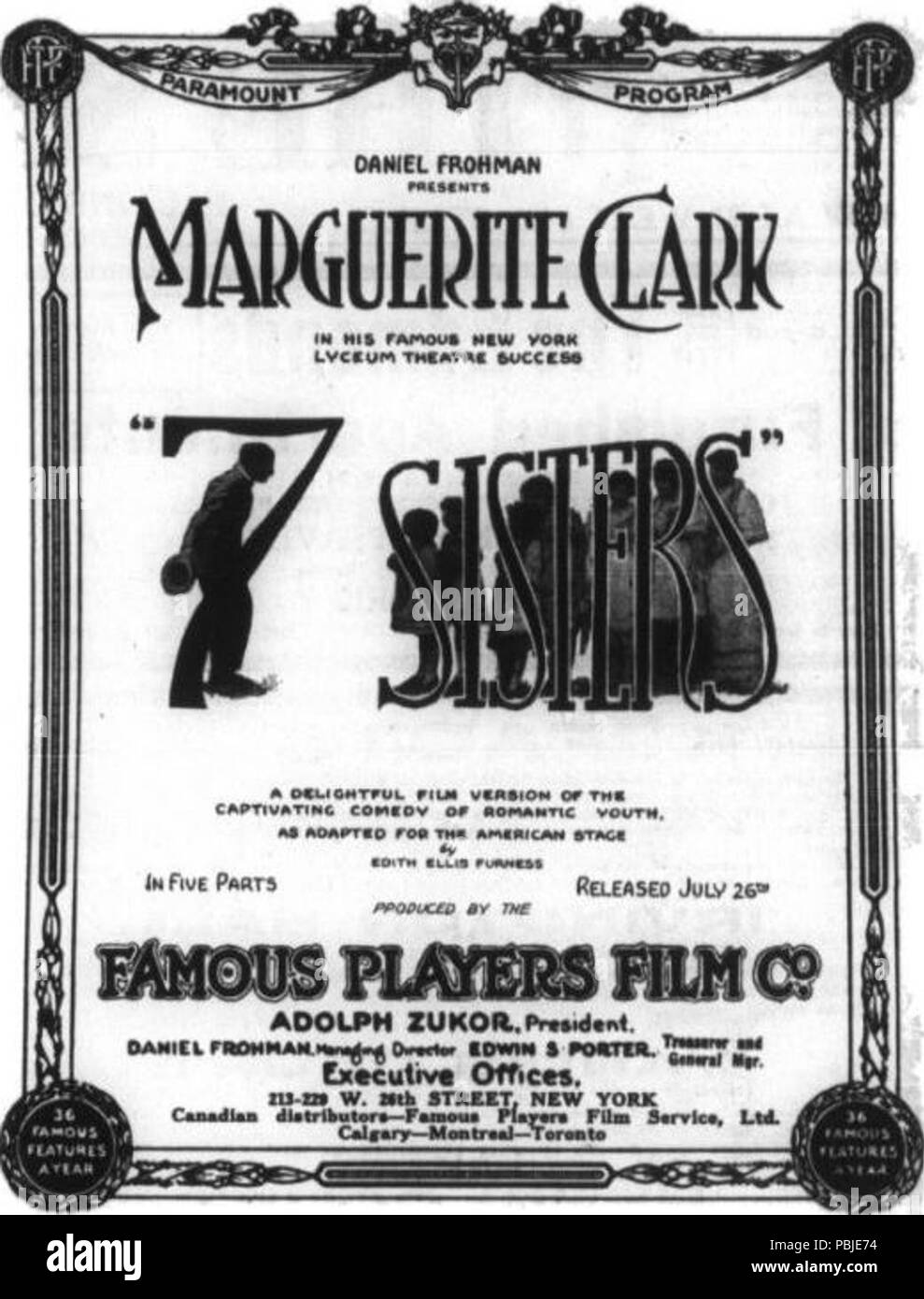 1699 Die Sieben Schwestern (1915) - 1. Stockfoto