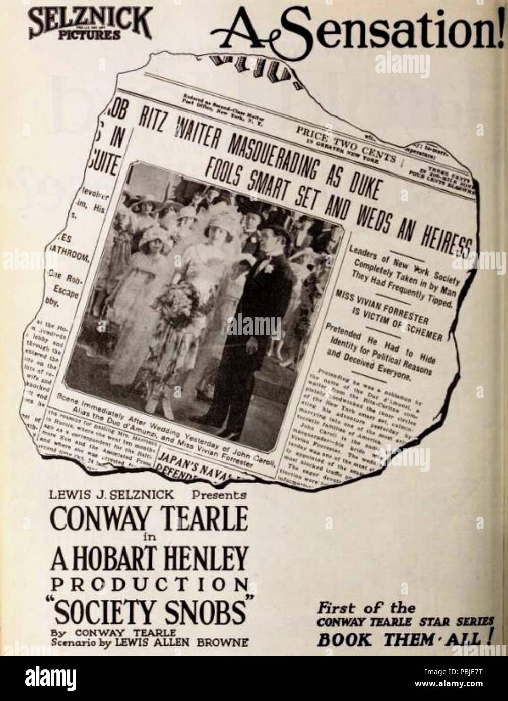 1548 Gesellschaft Snobs (1921) - 4. Stockfoto