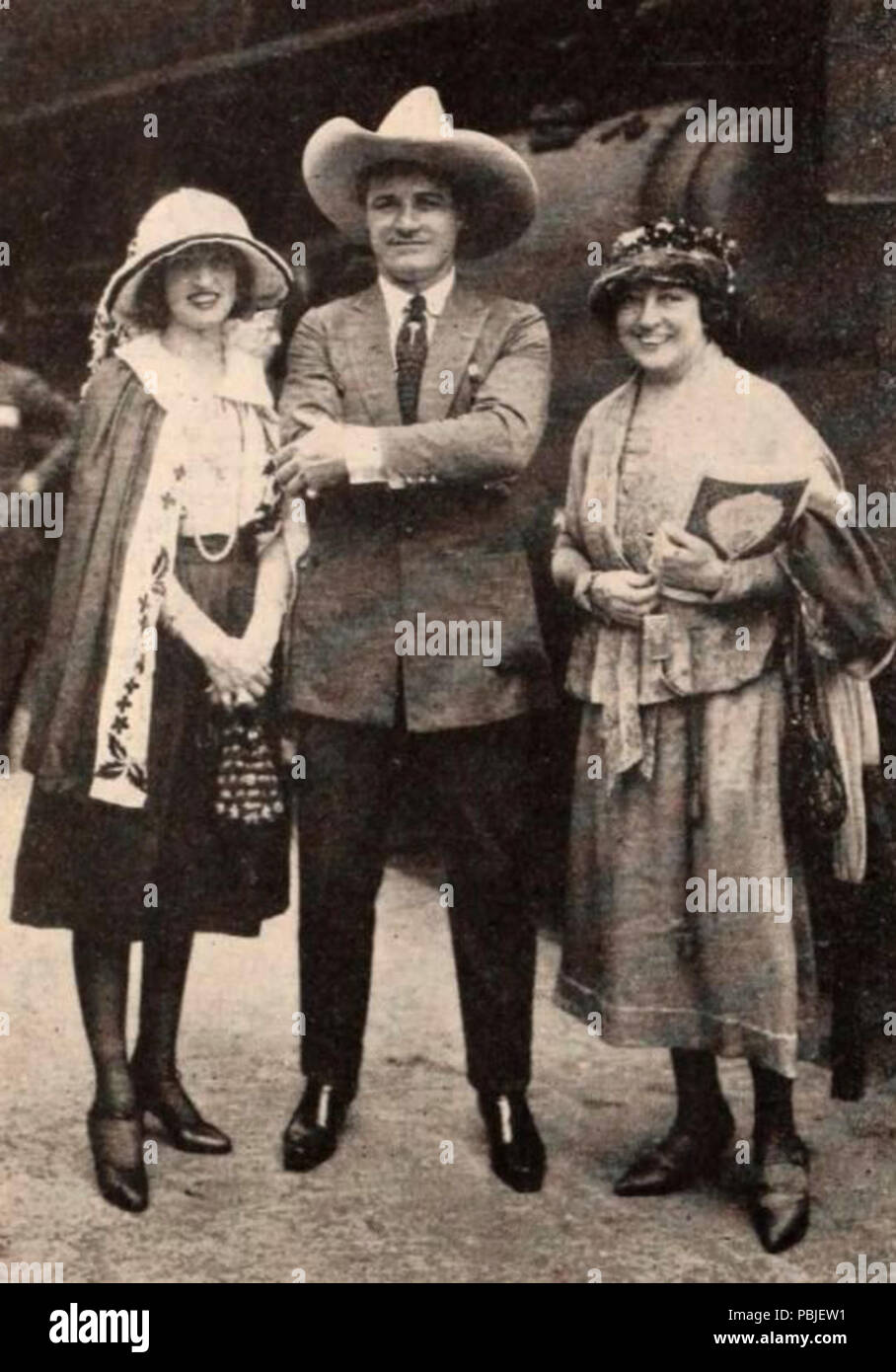 1805 Victoria Forde, Tom Mix, Eugenie Forde-Juli 1921 EH Stockfoto