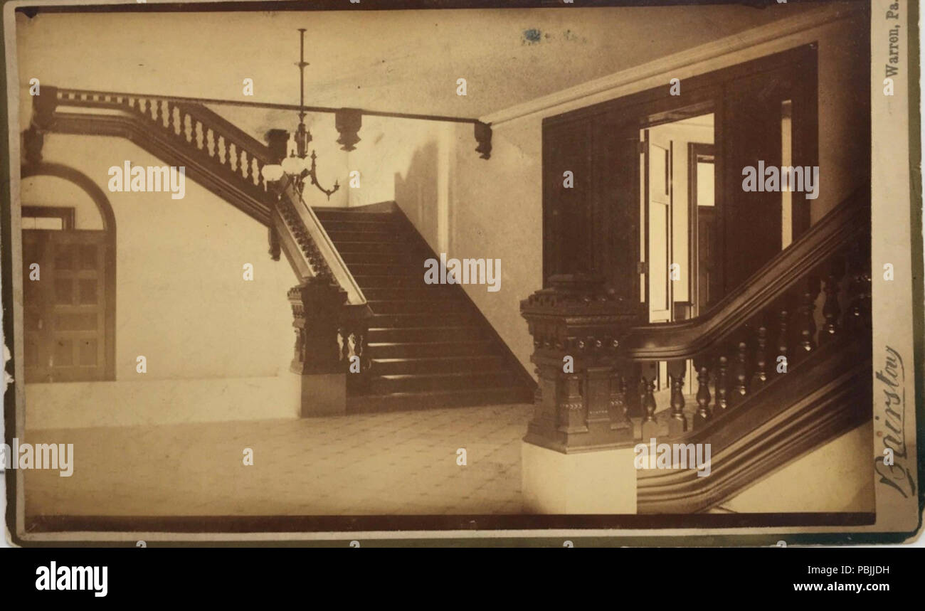 1832 Warren State Hospital Treppe Stockfoto