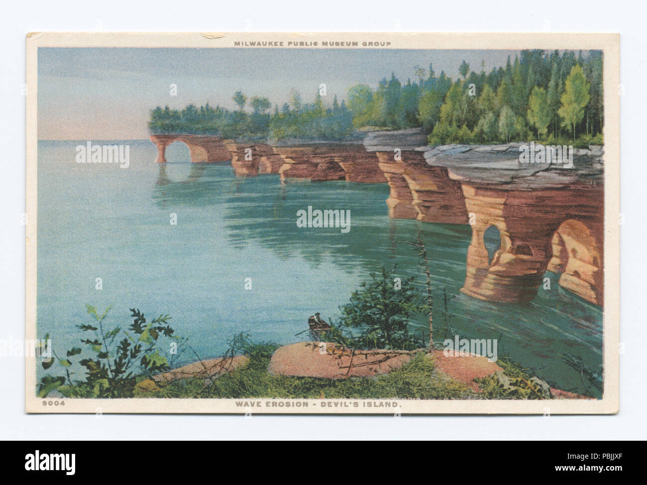 1837 Wave Erosion - Devil's Island, Milwaukee Public Museum Group (Nypl b 12647398-79596) Stockfoto