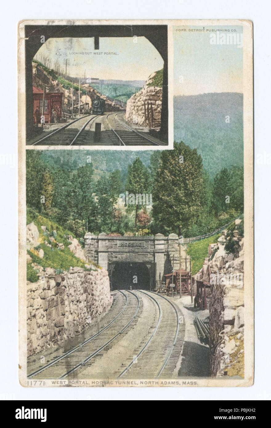 1842 West Portal, Hoosac Tunnel, North Adams, Mass (Nypl b 12647398-69660) Stockfoto