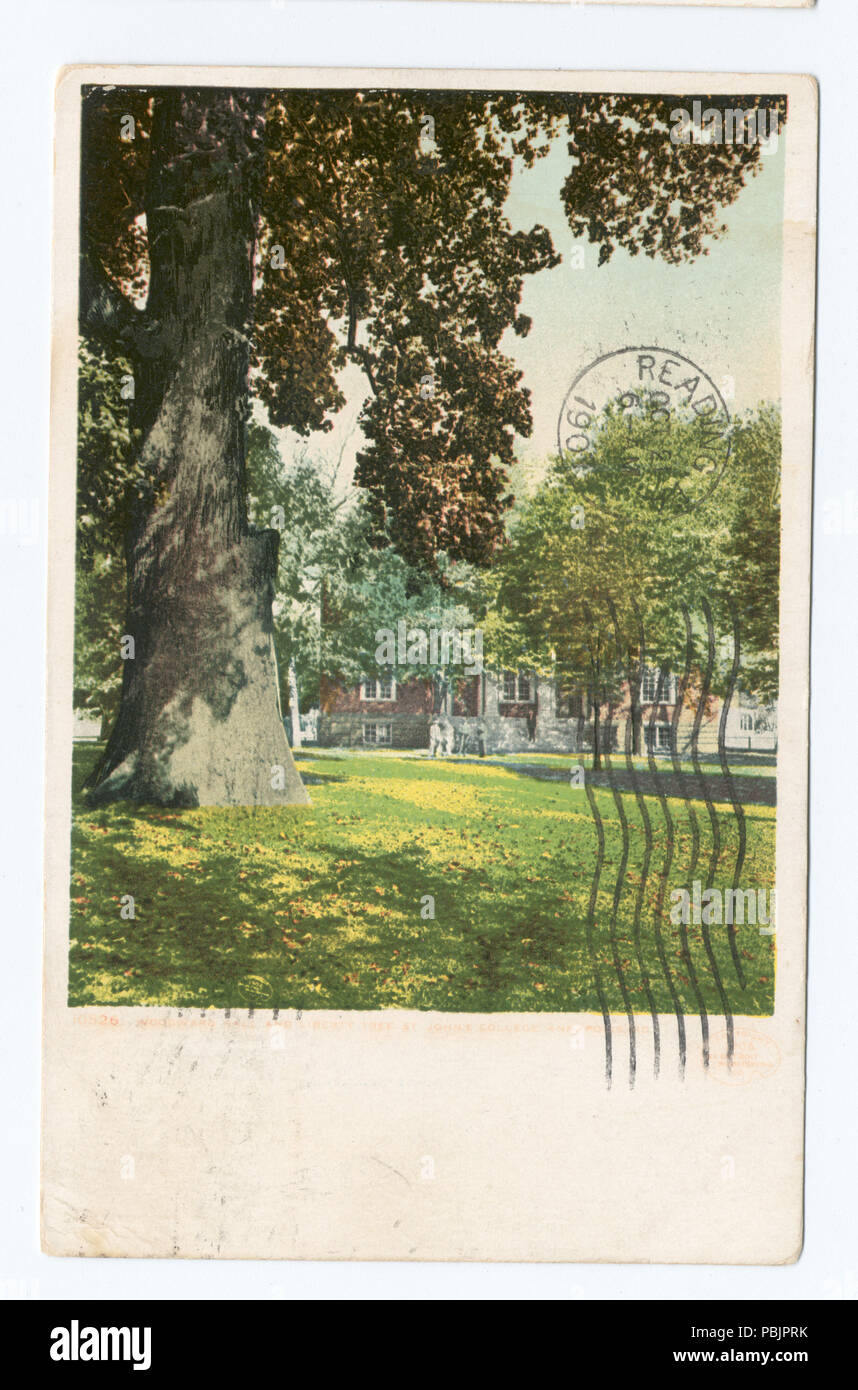 1868 Woodward Hall und Liberty Tree, St. John's College, Annapolis, MD (Nypl b 12647398-68795) Stockfoto