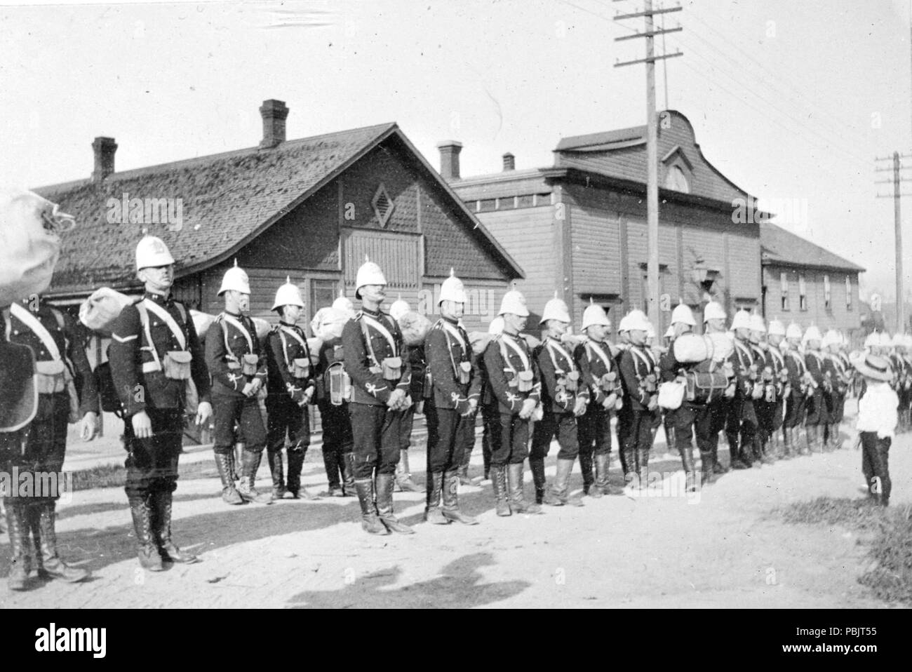 1879 Yukon Field Force in Vancouver Stockfoto