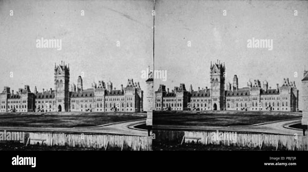 1882 Édifices du Parlement vus de l'hôtel Russell Stockfoto