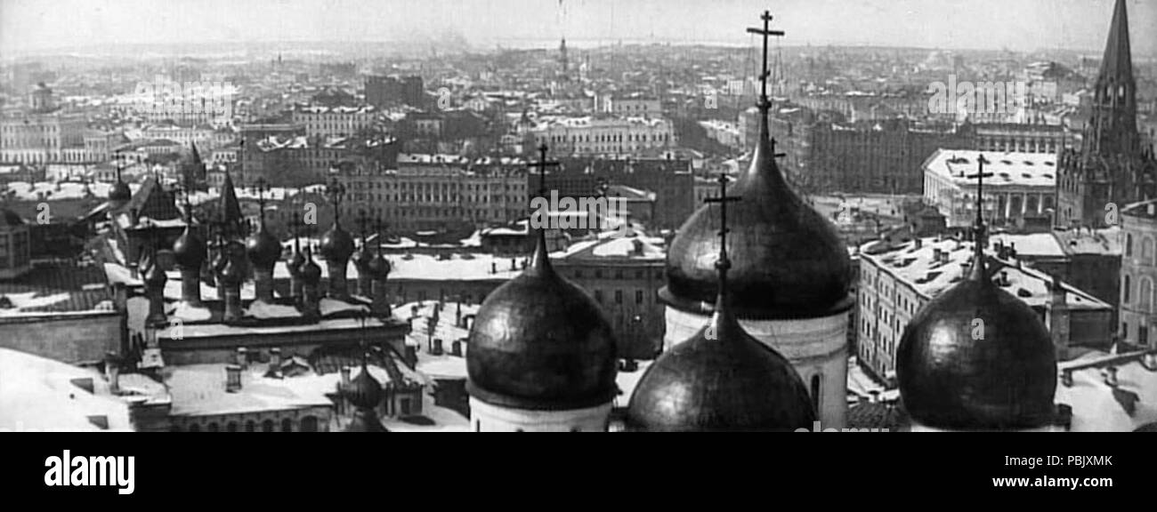 1895 Общий вид Москвы (Moskau verkleidet im Schnee) Stockfoto