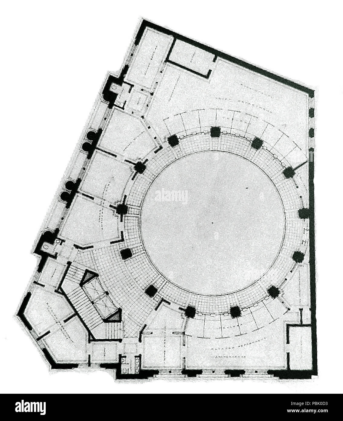 1304 Zweite Grundriss Cleveland Trust Co Geb.-1905 Stockfoto