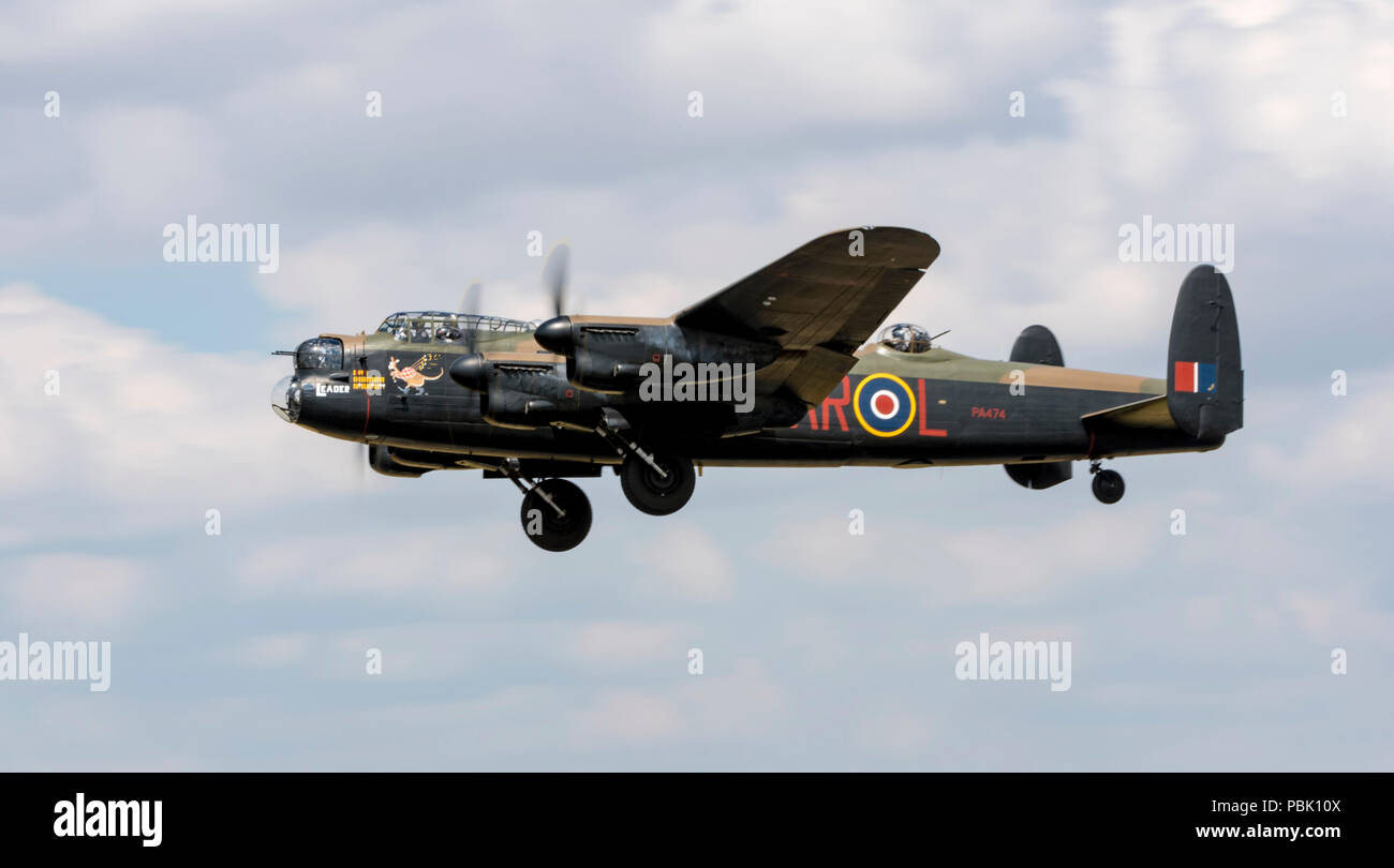 Avro Lancaster Bomber, PA 474, BBMF Stockfoto