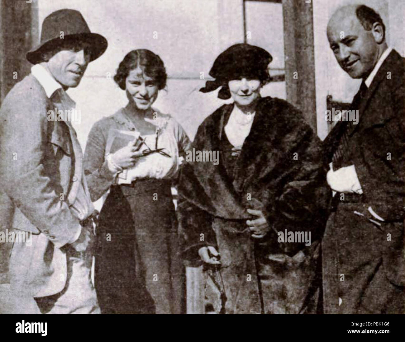 1855 William C deMille, Jeanie MacPherson, Elinor Glyn, &Amp; Cecil B DeMille-Dez 1920 EH Stockfoto