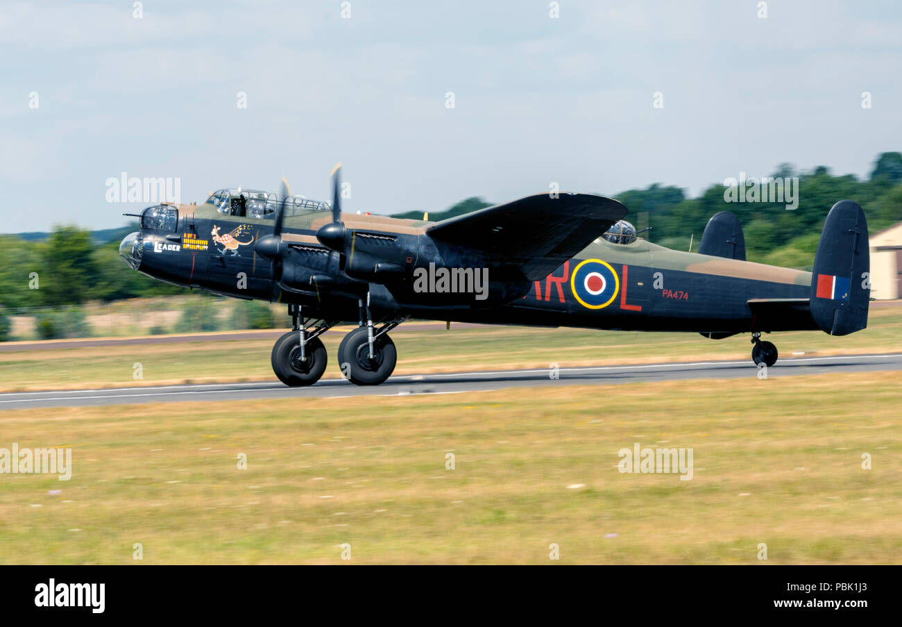 Avro Lancaster Bomber, PA 474, BBMF Stockfoto