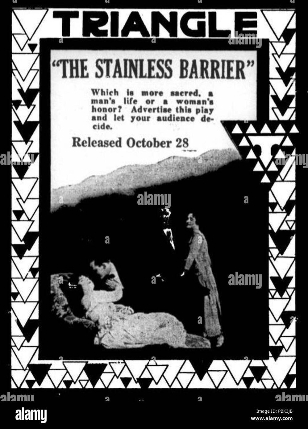 1703 Der Edelstahl Barrier (1917) - 1. Stockfoto