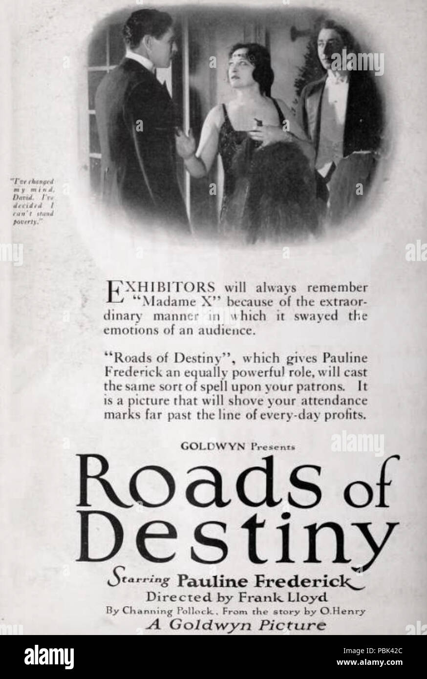 1264 Straßen des Schicksals (1921) - 5. Stockfoto