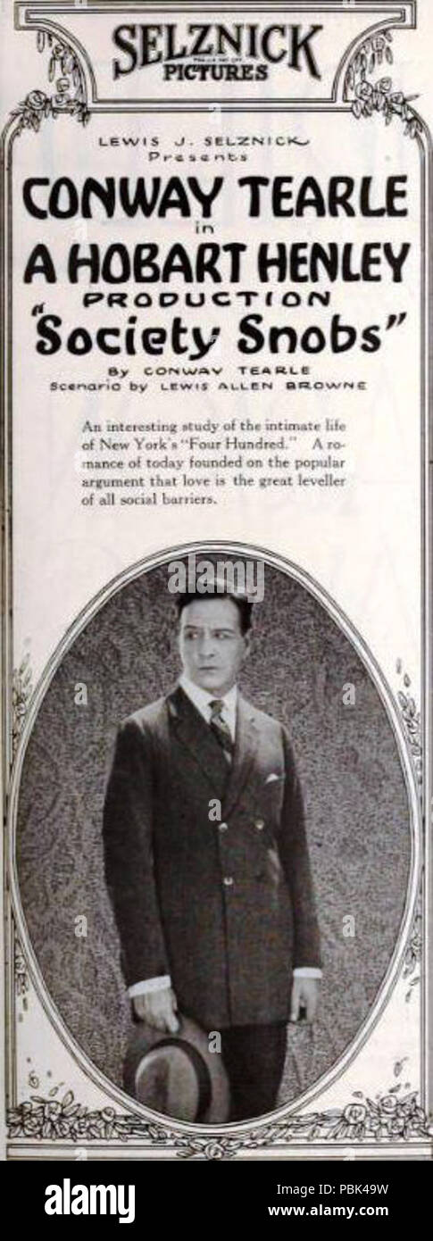 1548 Gesellschaft Snobs (1921) - 6. Stockfoto