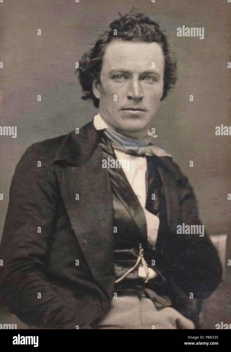 . Englisch: Portrait Foto von Schauspieler James Stark. 7/8, retuschiert einige Schäden und dem Rahmen zu verstecken, aufgehellt. Dateiformat geändert. ca. 1850 824 James Stark Fruchtart 2 Stockfoto