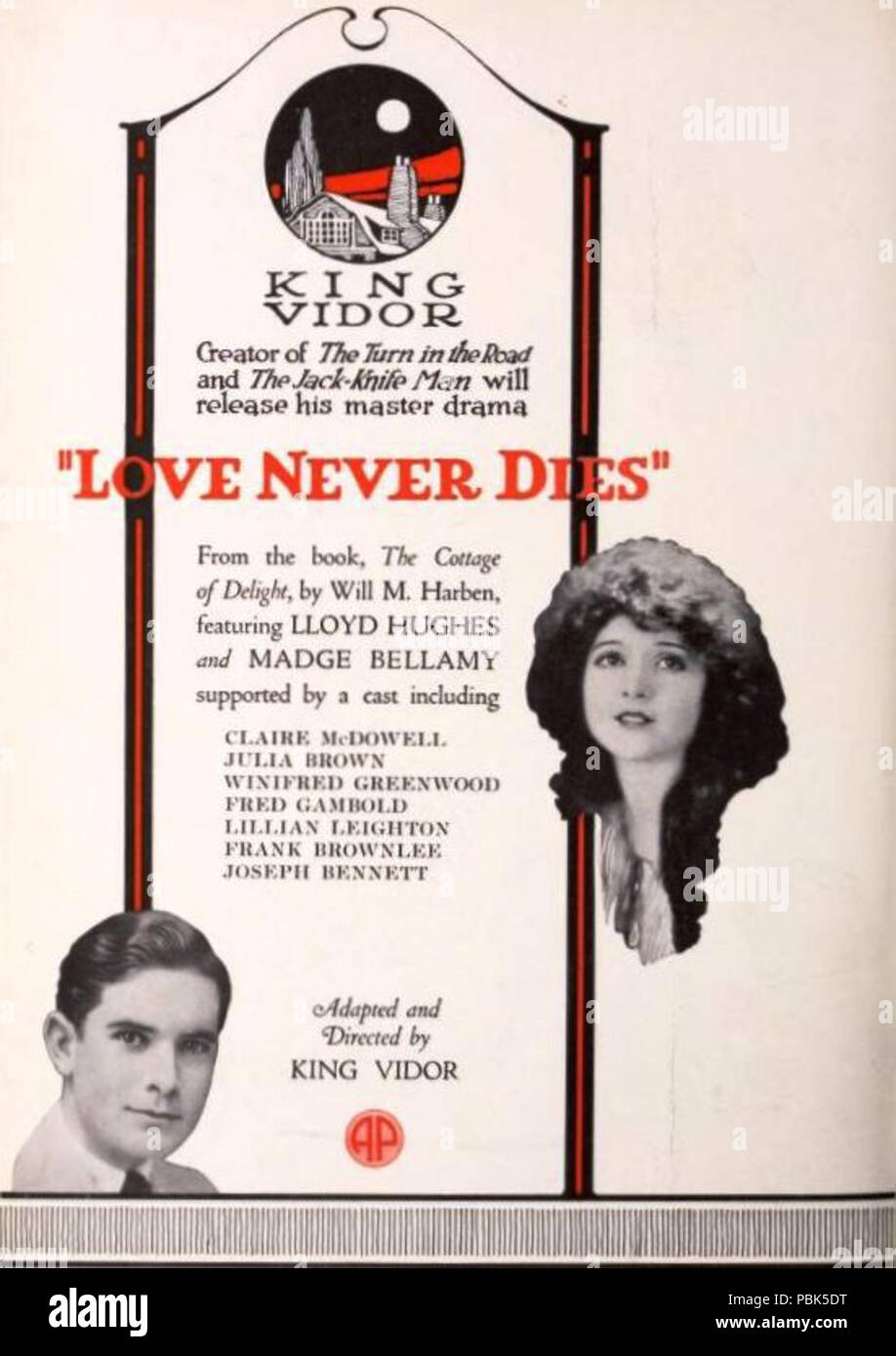 941 Liebe stirbt nie (1921) - 1. Stockfoto