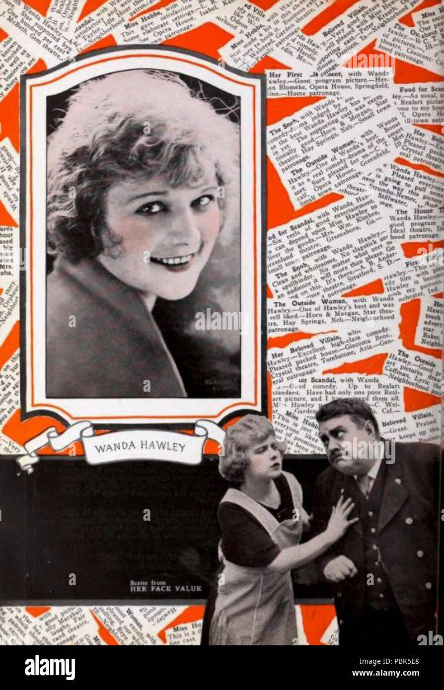 755 Ihr Gesicht Wert (1921) - 1. Stockfoto