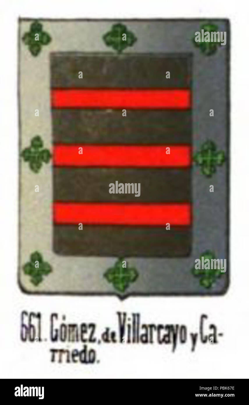 736 Gómez von Burgos Wappen Stockfoto