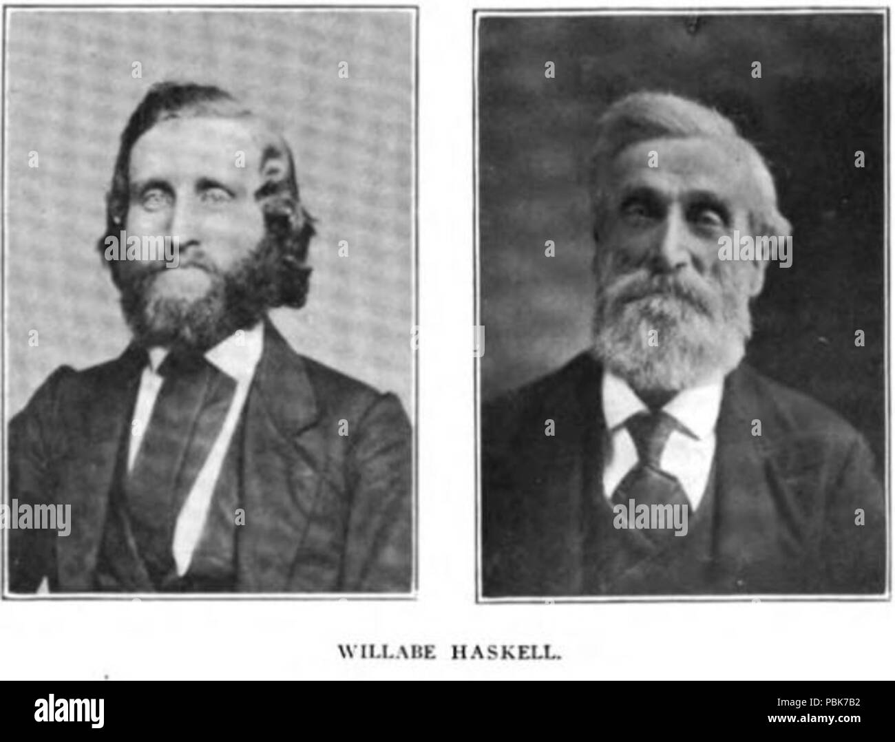 1854 Willabe Haskell Stockfoto