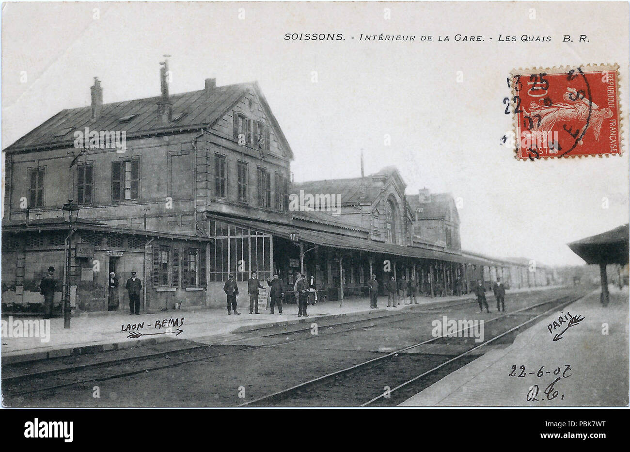 1548 Soissons Intérieur de la Gare Stockfoto