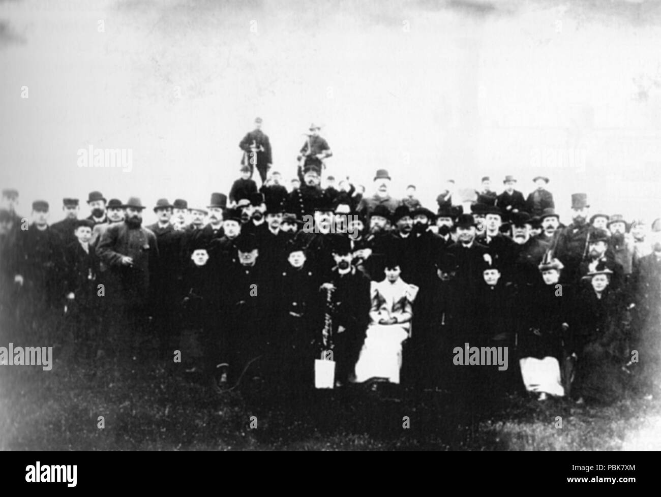 1557 Spatenstich - bentheimer-kreisbahn-1985 Stockfoto