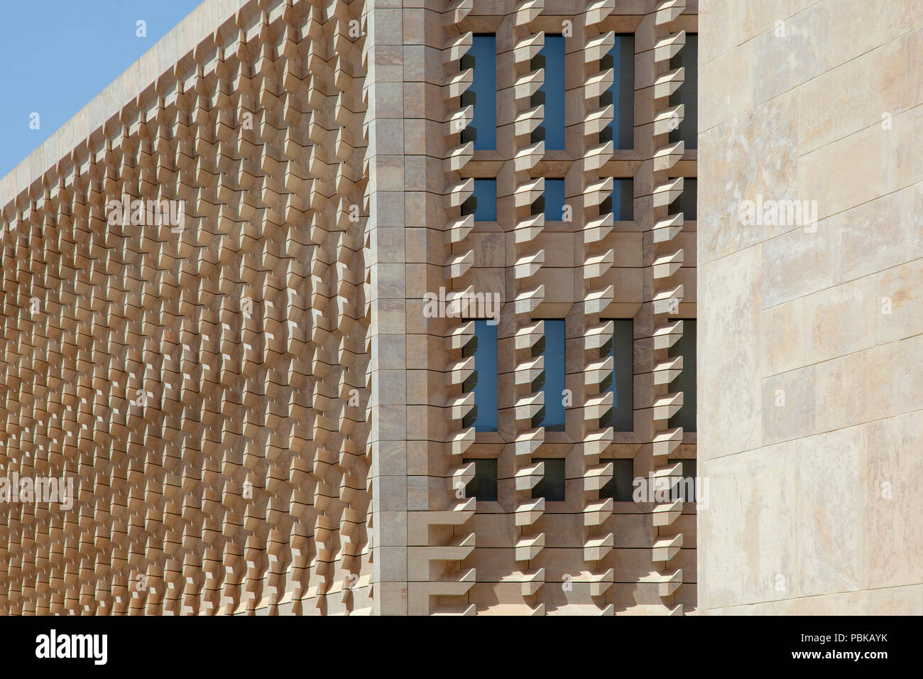 Tor von Valletta einschließlich New Parliament House, Valletta, Malta Stockfoto