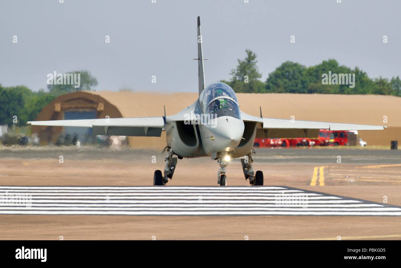 Italienische Luftwaffe T-346 ein Master jet Trainer an der Royal International Air Tattoo 2018 Stockfoto