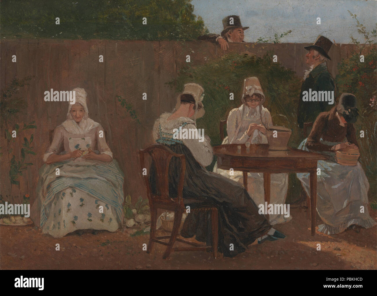 821 Jacques-Laurent Agasse - Chalon Familie in London - Google Kulturinstitut Stockfoto