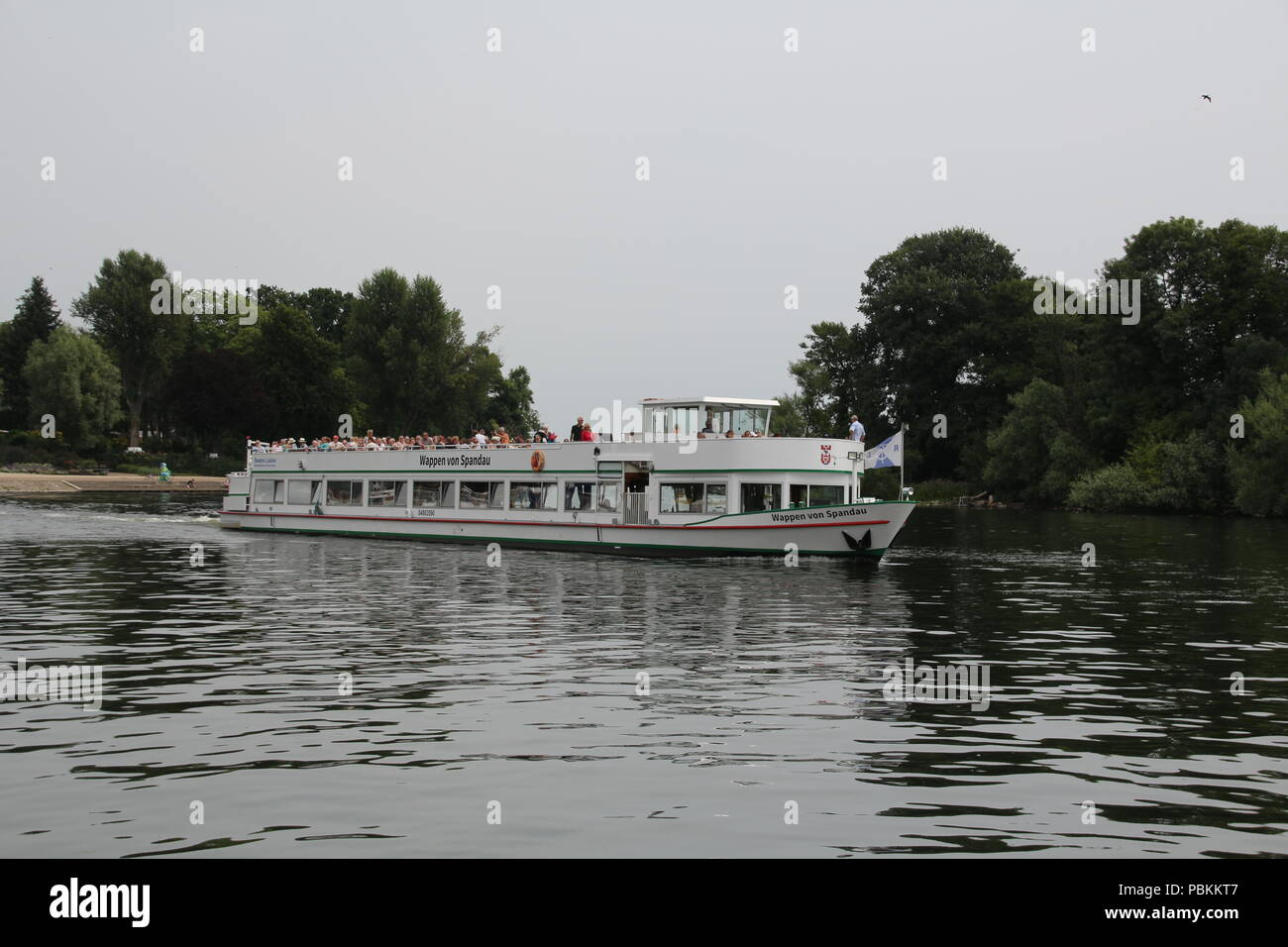 Das Wappen von Spandau, Boot, Kladow, Berlin Stockfoto