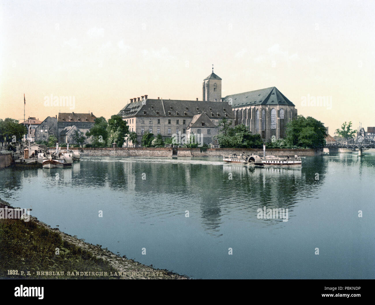 885 Landeplatz, Sand Kirche, Breslau Stockfoto