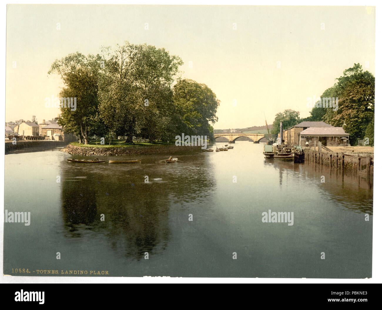 885 Landeplatz, Totnes, England - LCCN 2002708187 Stockfoto