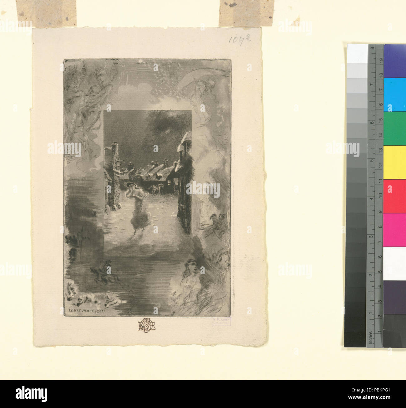 889 Le Bas - hamet (Nypl b 12390851-1101291) Stockfoto