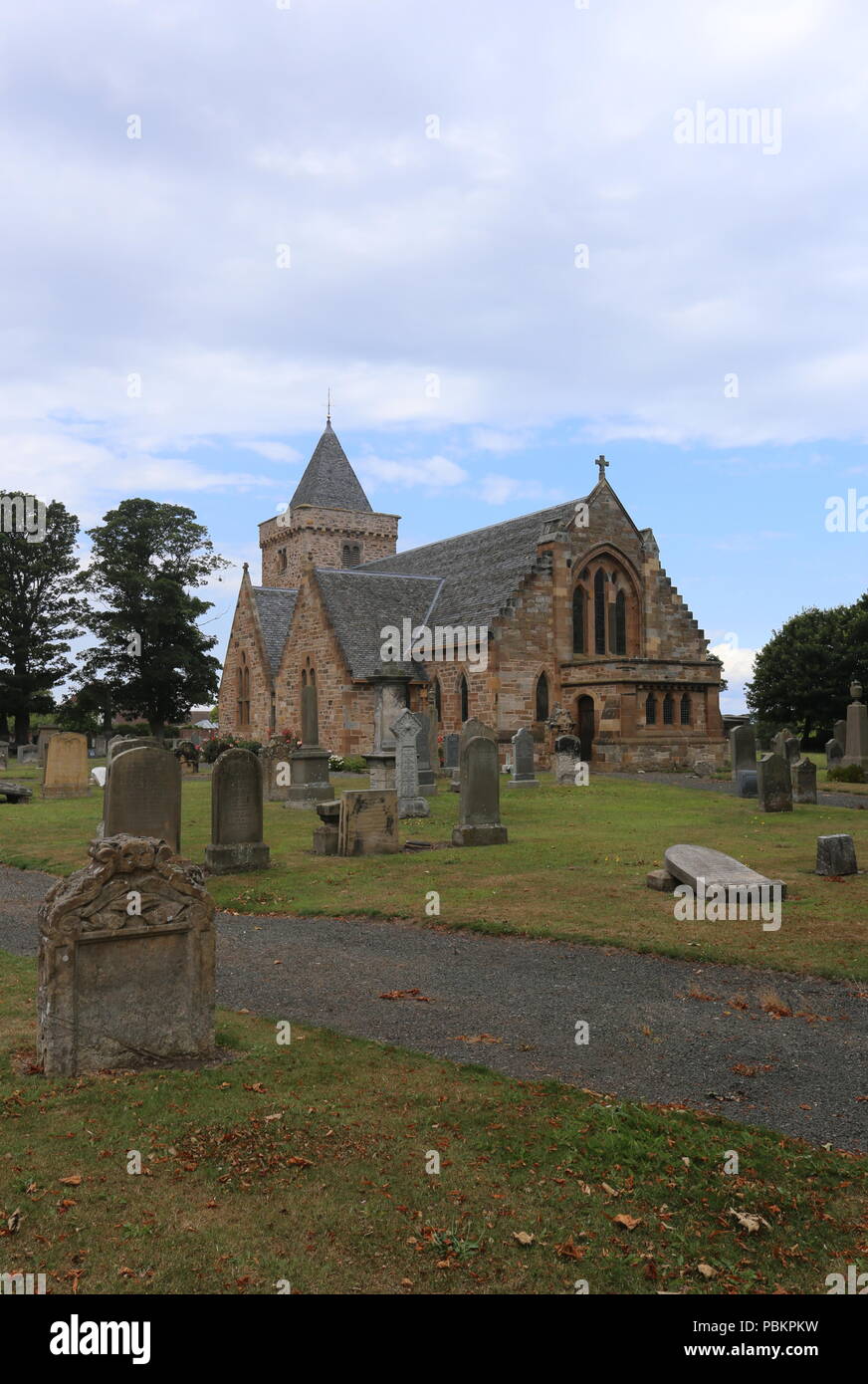 Pfarrkirche Aberlady East Lothian Schottland Juli 2018 Stockfoto