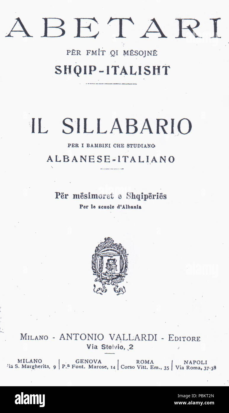 Abetare-SH-I. Stockfoto