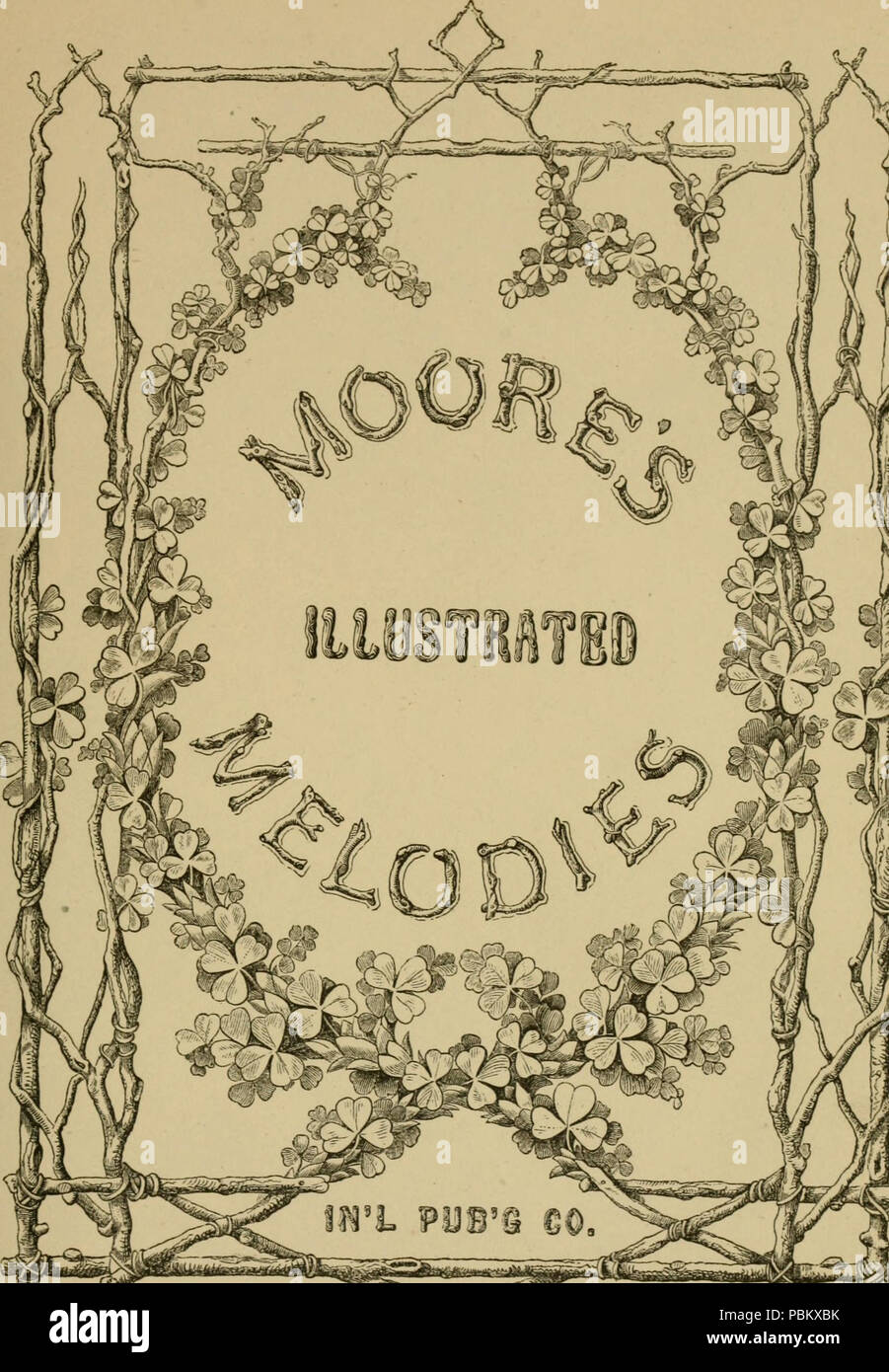 925 Literatur, Kunst und Gesang - das Moore'sche Melodien und amerikanische Gedichte; (1872) (14772110394) Stockfoto