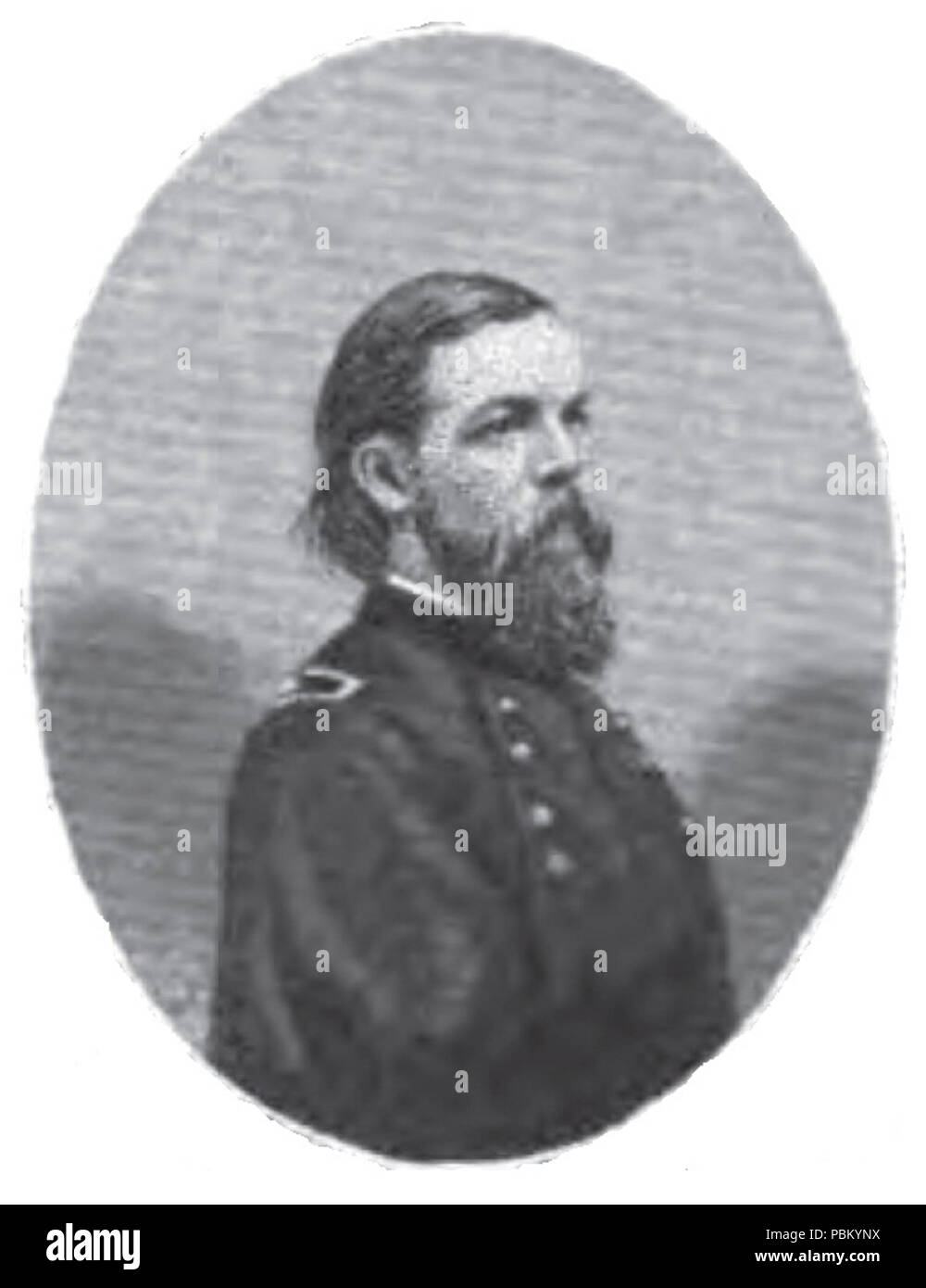 . Englisch: Henry B. Verbot, Union Allgemeine von Ohio. 1868 Publikation 753 Henry B. Verbot von Ohio im Krieg Stockfoto