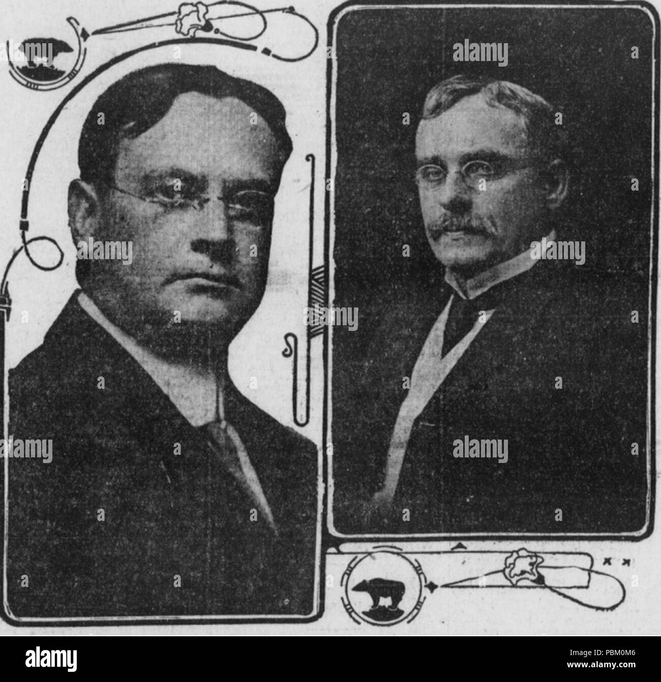 760 Hiram Johnson und A.J. Wallace von Kalifornien Stockfoto